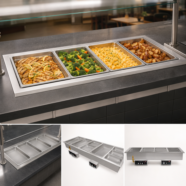Product image #3 for Hatco HWBI-4 Drop-In Insulated Heated Well for 4 Full-Size Pans