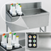 Thumbnail image #3 for Advance Tabco Prestige 48-Inch Stainless Steel Bar Ice Bin with Left Bottle Storage Rack and 7-Inch Backsplash