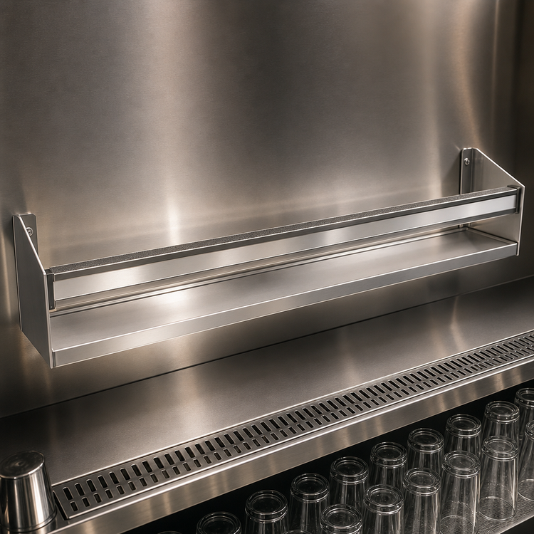 Product image #3 for Glastender SSR-37 Single 37-Inch Open Step-and-Rail Stainless Steel Speed Rail