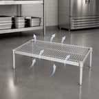 Thumbnail image #3 for Metro Super Erecta P1836BR Open Wire Dunnage Rack Platform, 36 x 18 Inches, Zinc, 250 lb Capacity