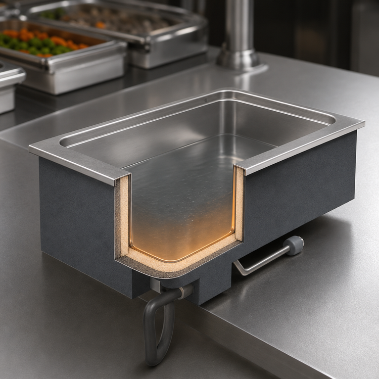 Product image #3 for Vollrath Drop-In Electric Hot Food Well Unit, 1 Full-Size Insulated Wet Well, Auto-Fill, 120V