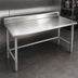 Thumbnail image #3 for Eagle Group Budget Series 84-Inch x 24-Inch Stainless Steel Work Table with 4-1/2-Inch Backsplash and Tubular Base
