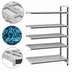 Thumbnail image #3 for Cambro Camshelving Elements XTRA 5-Tier Stationary Add-On Polymer Shelving Unit, 21 x 72 x 84, Vented and Solid Shelves, Speckled Gray
