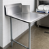 Thumbnail image #3 for BK Resources 48-Inch Straight Clean Dish Table, Right-To-Left, Galvanized Legs