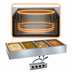 Thumbnail image #3 for Halo Heat 400-HWILF/D6 Waterless Drop-In Hot Food Well, 4-Pan, Large Flange, 6-3/8