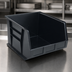Thumbnail image #3 for Quantum Conductive Stackable/Hanging Shelf Bin, 16-1/2 x 18 x 11 Inches, Black