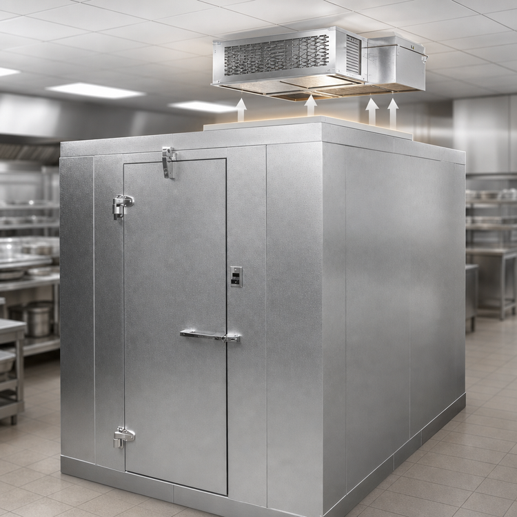 Product image #3 for Master-Bilt QS Series Indoor Walk-In Freezer with Floor, 6' x 6', 7'7" High, Self-Contained R290 Refrigeration