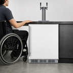 Thumbnail image #4 for Summit Commercial 24-Inch Wide ADA-Compliant White Twin Tap Wine Kegerator