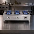 Thumbnail image #3 for Southbend HDO-36 36-Inch Natural Gas Countertop Hot Plate with 6 Open Burners, Manual Controls, Stainless Steel Front & Sides