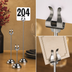 Thumbnail image #3 for American Metalcraft 6-Inch Chrome Harp Weighted Number Stand with Round Weighted Base
