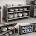 Thumbnail image #3 for Eagle Spec-Master Open Front Plate Cabinet, 96 x 18 Inches, Stainless Steel