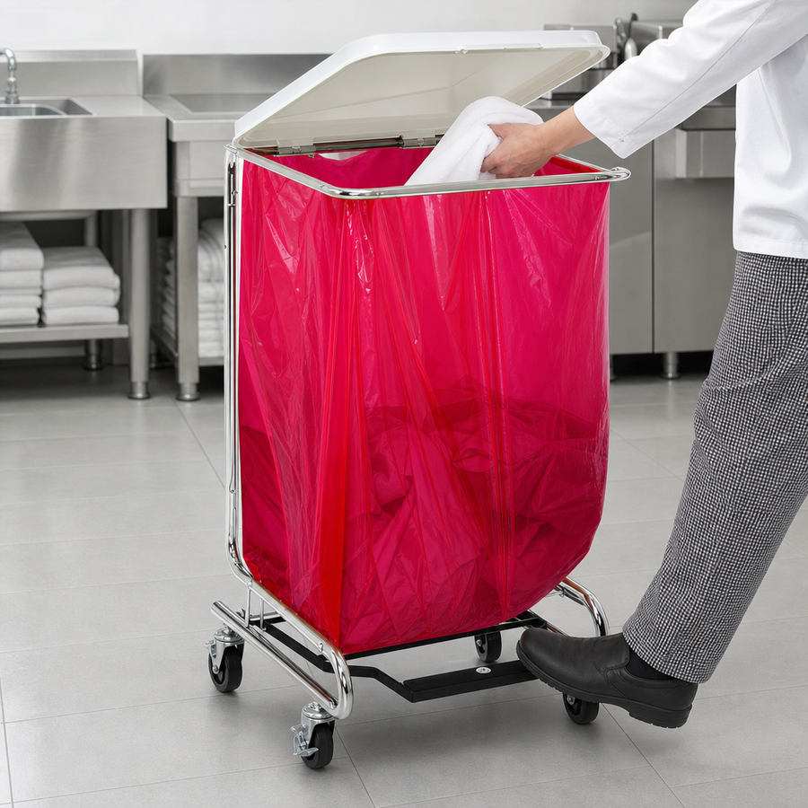Foot-Activated Heavy-Duty Lid