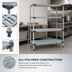 Thumbnail image #3 for MetroMax 4 All-Polymer 4-Shelf Starter Shelving Unit, 30 x 18 x 74 Inches