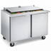 Thumbnail image #3 for Traulsen Dealer's Choice UST-Series 48-Inch 2-Section Mega Top Prep Table Refrigerator with Low-Profile Flat Cover