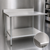 Thumbnail image #3 for Eagle Group BlendPort Deluxe Series 48 x 24 Inch Stainless Steel Work Table with Backsplash and Undershelf