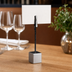 Thumbnail image #3 for American Metalcraft 4-1/4 Inch Aluminum Alligator Clip Tabletop Menu Card Holder with Square Base