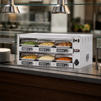 Thumbnail image #3 for Carter-Hoffmann (Middleby) M212S-2T Modular Hot Well Holding Cabinet, Single-Sided, 6-Pan, Programmable Digital Controls, Stainless Steel