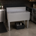 Thumbnail image #3 for Glastender DBA-36 Freestanding Stainless Steel Underbar Drainboard with Removable Perforated Insert
