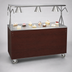 Thumbnail image #3 for Vollrath 2-Series Affordable Portable 46-Inch Cafeteria Utility Station with Open Storage Base and Breath Guard, Cherry Woodgrain