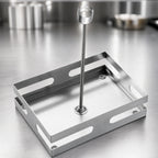 Thumbnail image #3 for American Metalcraft SCH8 Stainless Steel Rectangular Condiment Rack, Single Compartment, Countertop Case of 12