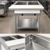 Thumbnail image #3 for 30-Inch Natural Gas Open Well Stainless Steel Steam Table with 2 Full-Size Pan Capacity, Cutting Board, and Undershelf