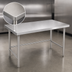Thumbnail image #3 for Advance Tabco 30 Inch x 24 Inch 14-Gauge 304 Stainless Steel Flat Top Open Base Work Table