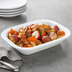 Thumbnail image #4 for Carlisle Epicure Narrow Rimmed Rectangular Baker/Server Bowl, 28 oz., White Melamine