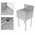 Thumbnail image #4 for Top Shelf TS Series 23-Inch Freestanding Stainless Steel Underbar Drainboard with 6-Inch Backsplash