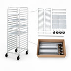 Thumbnail image #3 for Channel Manufacturing HDKD20 20-Pan Aluminum Bun Pan Rack, Knock-Down, End-Load, 3-Inch Spacing, 20.5 x 26 x 70.25 Inches