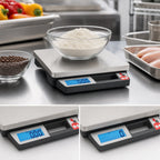 Thumbnail image #3 for Taylor Precision TE10PZR Digital Portion Control Food Scale, 10 lb Capacity, Stainless Steel Platform, Backlit LCD Case of 4