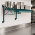 Thumbnail image #3 for Wall-Mount Cantilever Single Wire Shelf Kit, 30 x 18 Inches, Green Epoxy