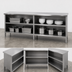 Thumbnail image #3 for John Boos EBOS6-24108 Open Front Enclosed Base Stainless Steel Work Table, 108