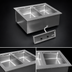 Thumbnail image #3 for Eagle Group Two-Well Electric Drop-In Hot Food Well, Wet/Dry, Without Drain, 240V