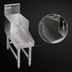 Thumbnail image #3 for Spec-Bar Free-Standing Recessed Stainless Steel Workboard with Perforated Insert and Drain, 12 x 29 Inches