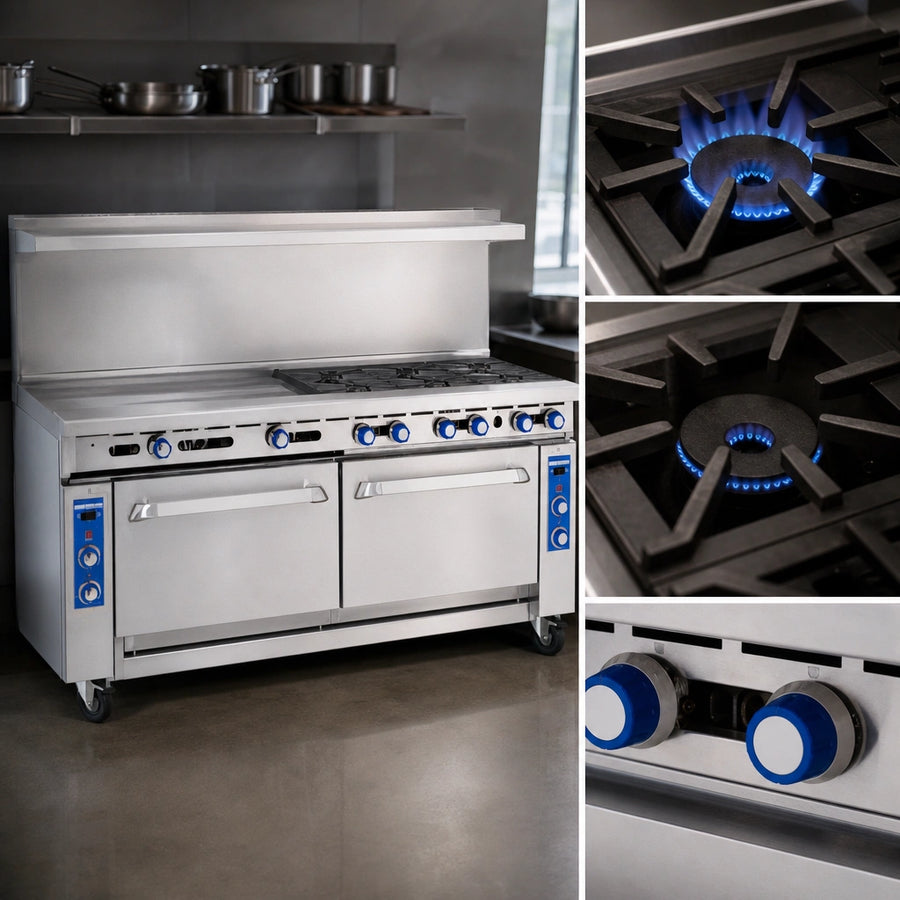 Open Burners with Low Simmer