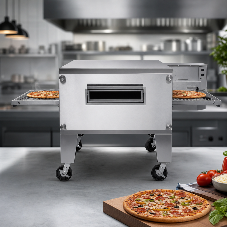 Product image #3 for Lincoln Impinger 3200 Series 40-Inch Electric Single-Deck Conveyor Pizza Oven Package