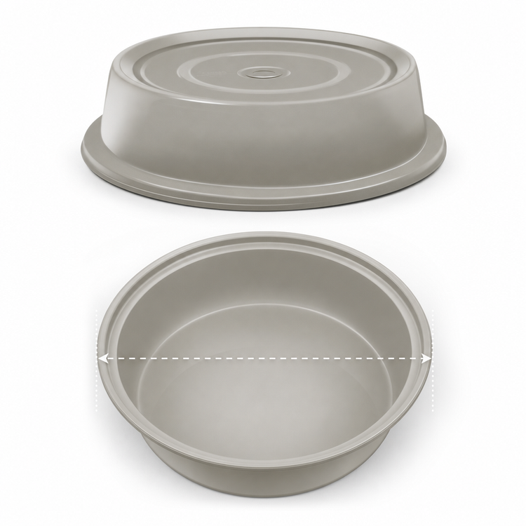 Product image #4 for Cambro Versa Camcover 10-3/4 Inch Round Fiberglass No-Vent Plate Cover