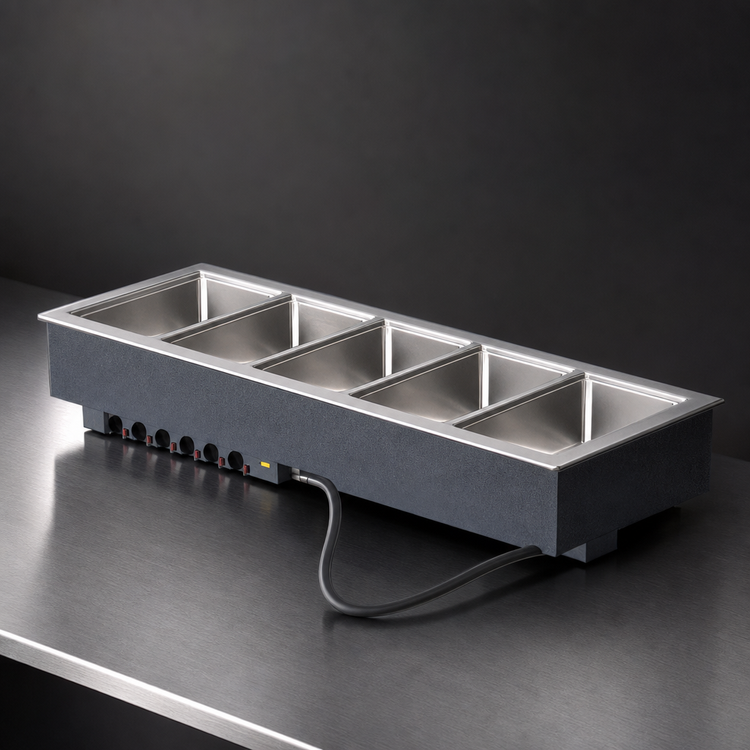 Product image #3 for Vollrath 3640910 6-Well Drop-In Electric Hot Food Well with Thermostatic Controls