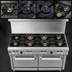 Thumbnail image #3 for Southbend Ultimate 48-Inch Gas Restaurant Range with 7 Burners and 2 Space Saver Ovens
