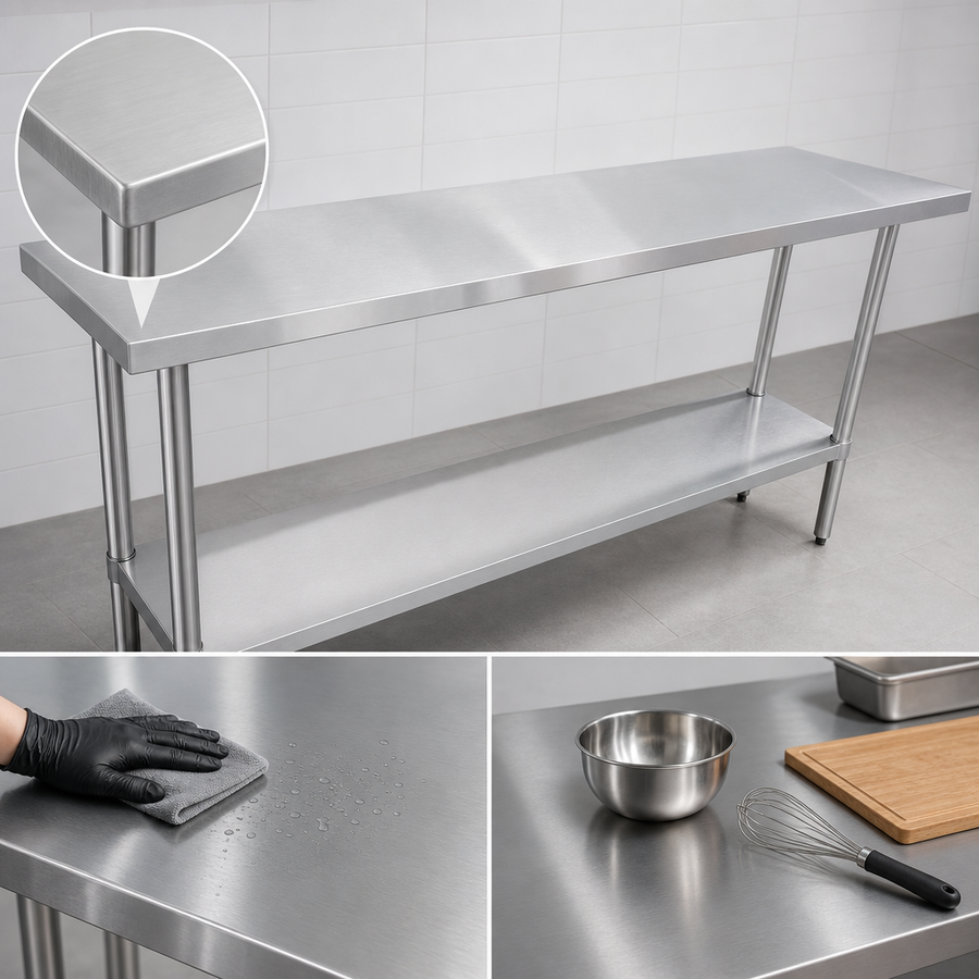 18-Gauge 430 Stainless Steel Top