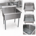 Thumbnail image #3 for BK Resources 1-Compartment Stainless Steel Utility Sink with 36