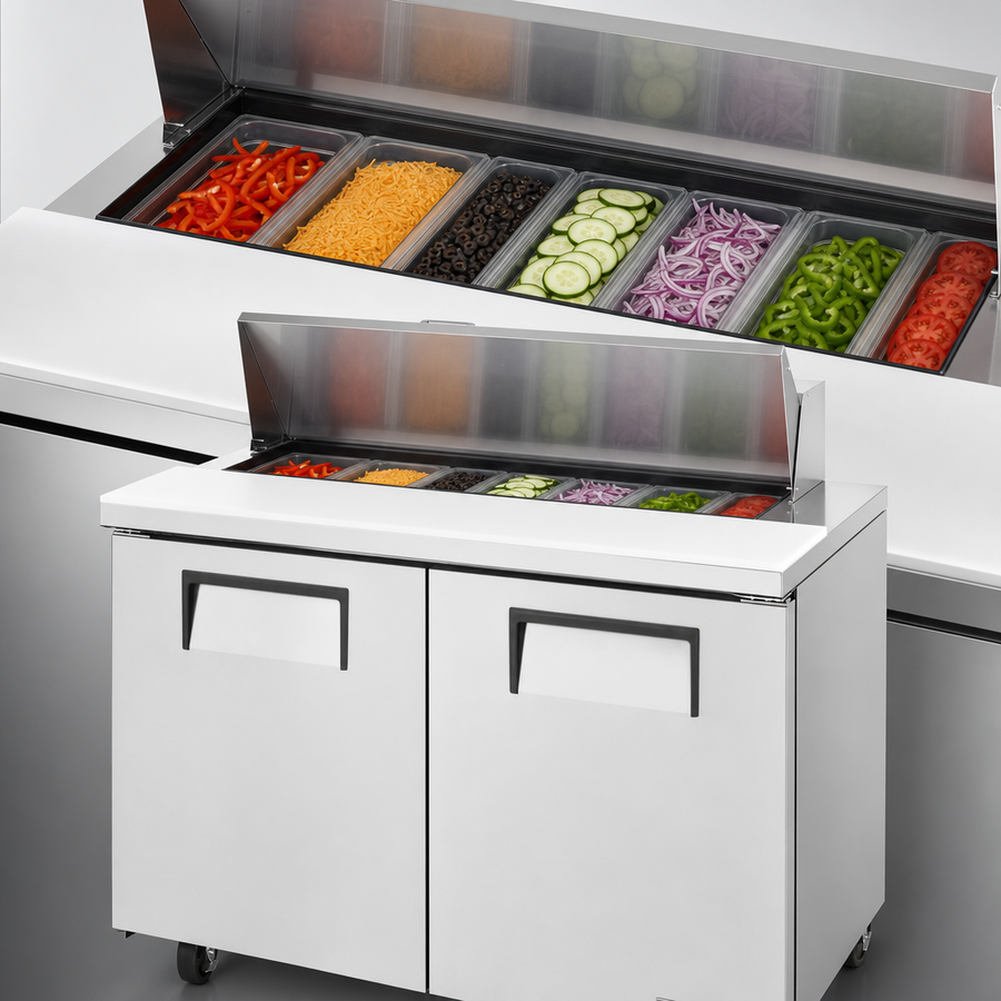 Eight-Pan Ingredient Rail
