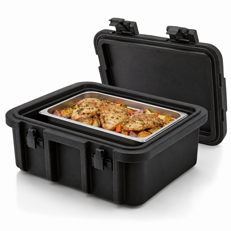 Product image #4 for Cambro Ultra Pan Carrier Top-Loading Insulated Food Pan Carrier for 1 Full-Size GN Pan, Black