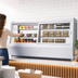 Thumbnail image #4 for KoolMore 48-Inch Countertop Self-Service Refrigerated Display Case with Sliding Glass Doors, White