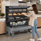 Thumbnail image #3 for Structural Concepts Reveal® NE3635DSSV Self-Service Non-Refrigerated Slide-In Counter Display Case, 35-3/4"W x 33"D x 54-5/8"H, 3 Glass Shelves