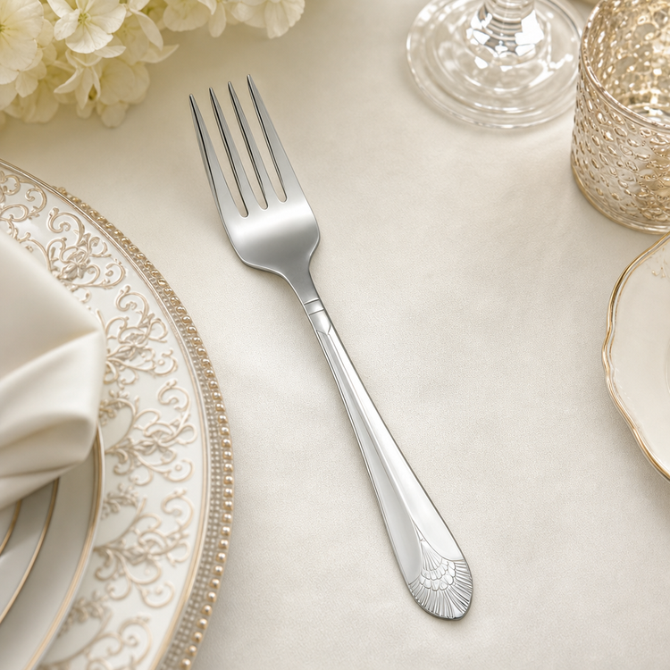 Product image #4 for Peacock 6-3/4 Inch Salad Fork, 18/8 Stainless Steel, Extra Heavyweight, Mirror Finish
