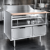 Thumbnail image #3 for La Rosa Refrigeration 90-Inch x 26-1/2-Inch Dry-Drawer Equipment Stand with Stainless Steel Top, 4 Drawers, and Richlite Cutting Board
