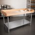 Thumbnail image #3 for John Boos 84-Inch x 24-Inch Baker's Top Work Table with 1-3/4-Inch Northern Hard Rock Maple Top and Stainless Steel Undershelf