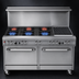 Thumbnail image #3 for Southbend Ultimate 60-Inch Gas Restaurant Range with 5 Burners, 24-Inch Charbroiler, Standard Oven, and Convection Oven
