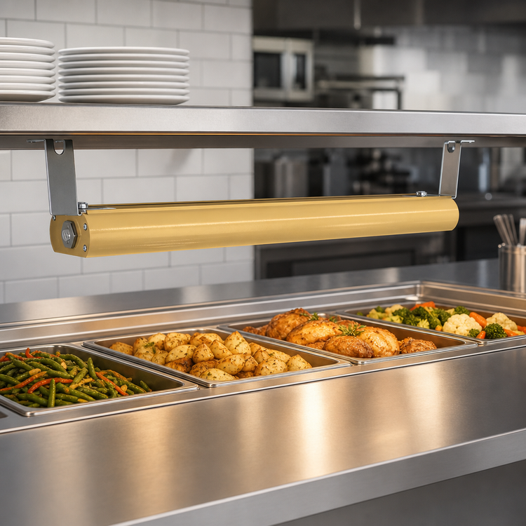Product image #3 for Vollrath 30-Inch Low Profile Unlighted Strip Heat Lamp with Remote Toggle Switch